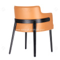 Dining chair in fabric with backrest